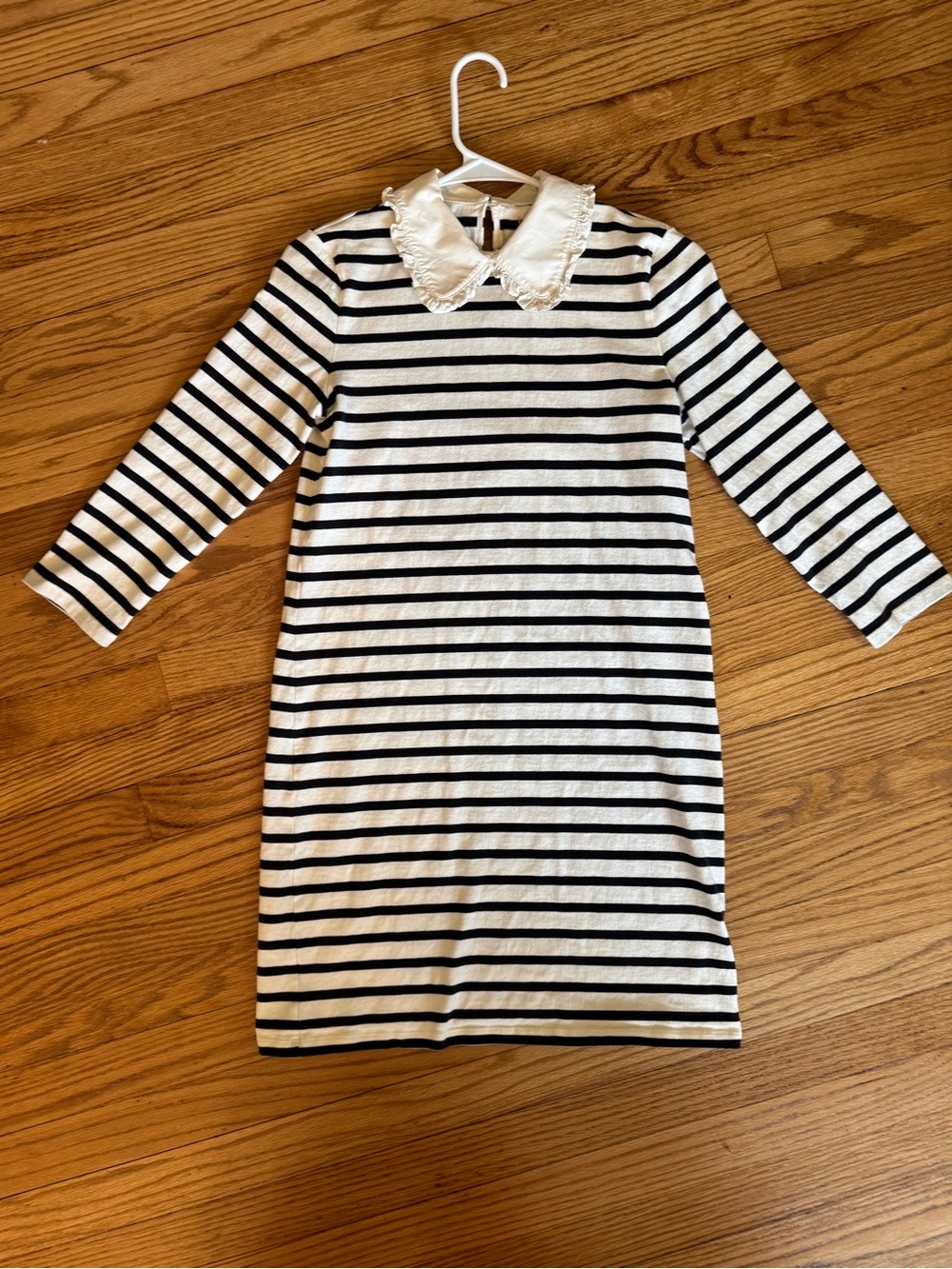Kate Spade New York Lace Collar Striped Twee Dress sz XS